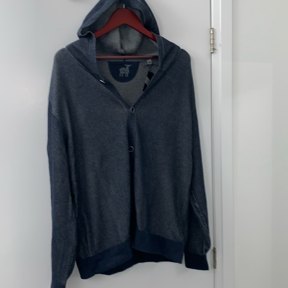 NWT Raffi Hooded Cardigan Sweater 100% Cotton Size XXL - Picture 5 of 16